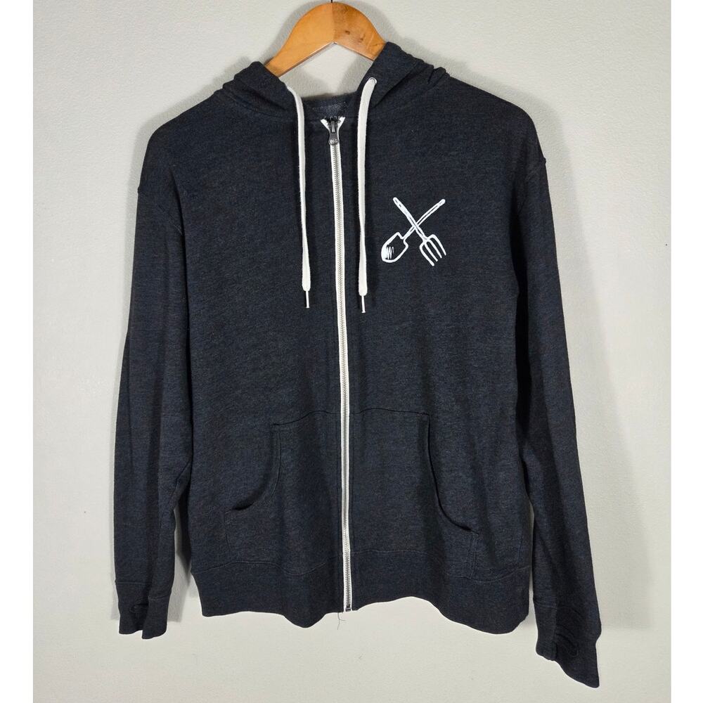 Coalatree Evolution Full Zip Dark Gray Hoodie Size Large